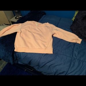 Pink off the shoulder sweater